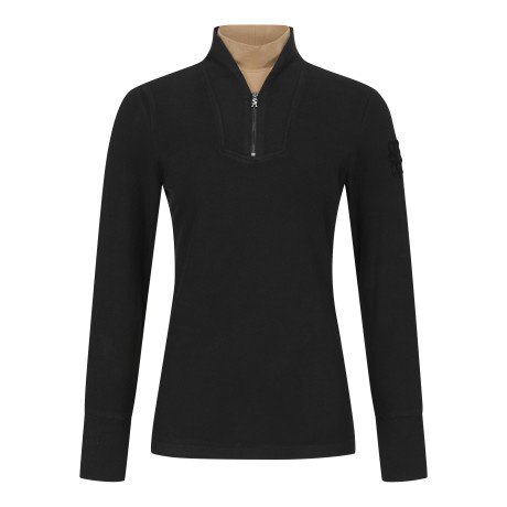 여성 별 심볼 레이어드 배색 하이넥 긴팔티셔츠