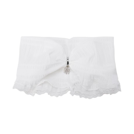 여성 별 심볼 메탈 레이스 넥 칼라