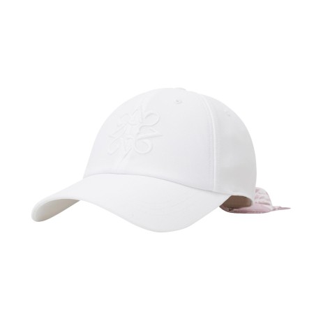 여성 글리터 심볼 플라워 리본 볼캡