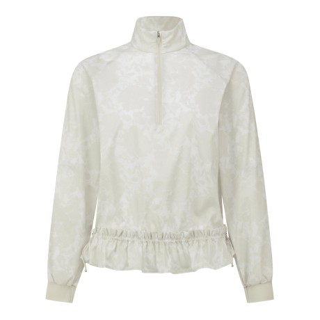 여성 프릴 헴 스트링 백 플랩 아노락