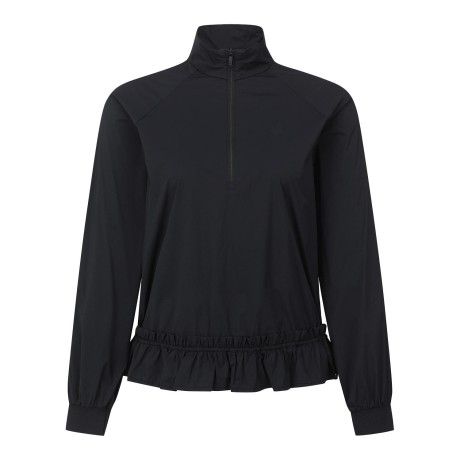 여성 프릴 헴 스트링 백 플랩 아노락