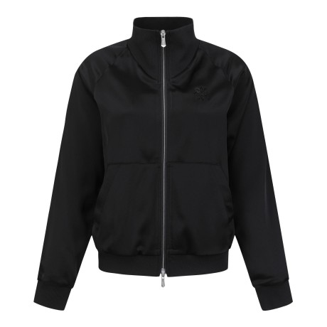 여성 별 심볼 니트 하이넥 집업 점퍼