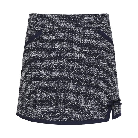 여성 리본 부클 트위드 스커트