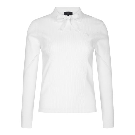 여성 레이스 스트랩 별 심볼 칼라 니트