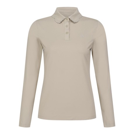 여성 심볼 카라 레이스 자수 긴팔티셔츠