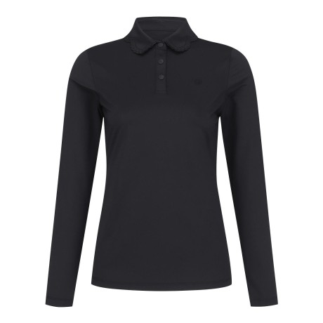 여성 심볼 카라 레이스 자수 긴팔티셔츠