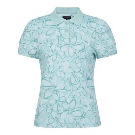 여성 퍼프 슬리브 니트 칼라 반팔 티셔츠