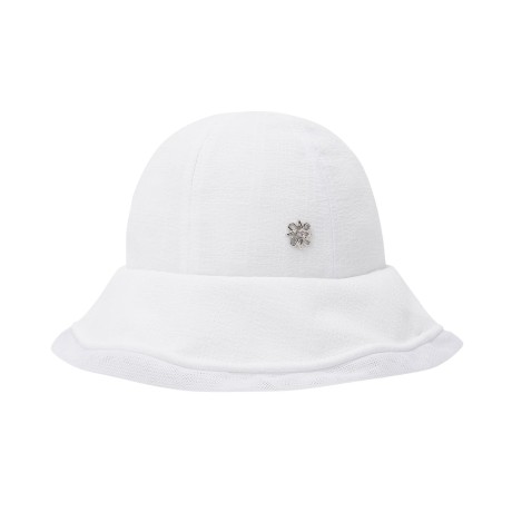 여성 메탈 별 심볼 메쉬 배색 버킷햇