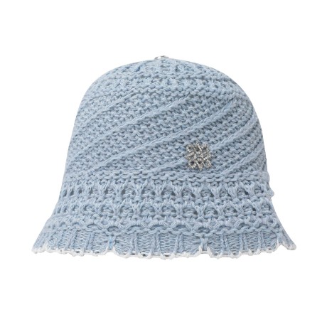 여성 별 심볼 스트링 크로셰 햇