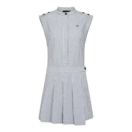 여성 패턴 시어서커 랩 스타일 점프수트