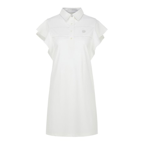 여성 플라운스 커프스 글리터 라인 원피스