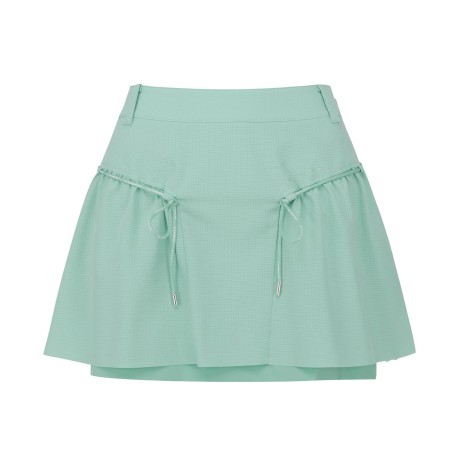 여성 로고 스트링 2단 레이어 큐롯 스커트