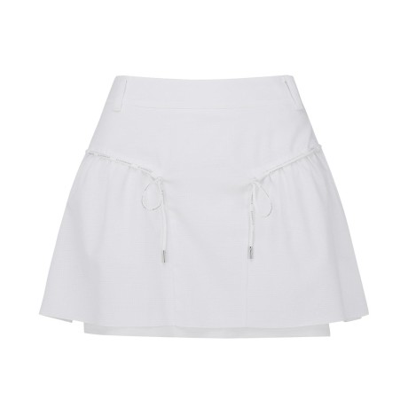 여성 로고 스트링 2단 레이어 큐롯 스커트