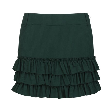 여성 프릴 티어드 시어서커 큐롯 스커트
