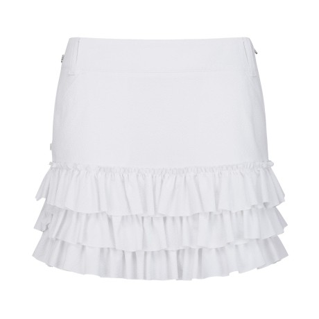 여성 프릴 티어드 시어서커 큐롯 스커트