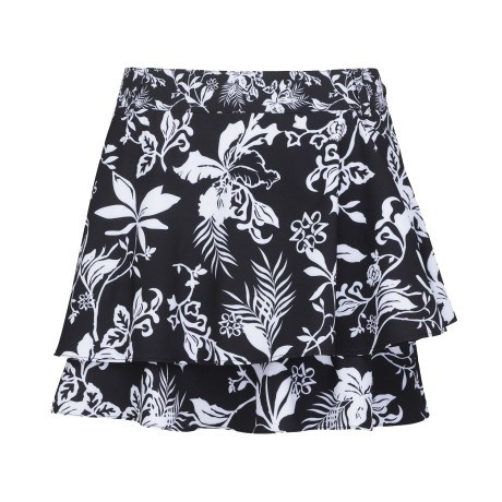 여성 패턴 랩 스타일 플레어 큐롯 스커트