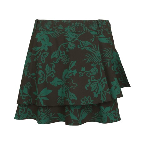 여성 패턴 랩 스타일 플레어 큐롯 스커트