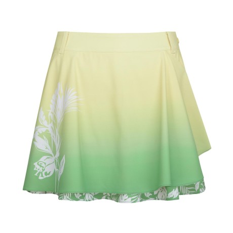 여성 패턴 랩 스타일 플레어 큐롯 스커트