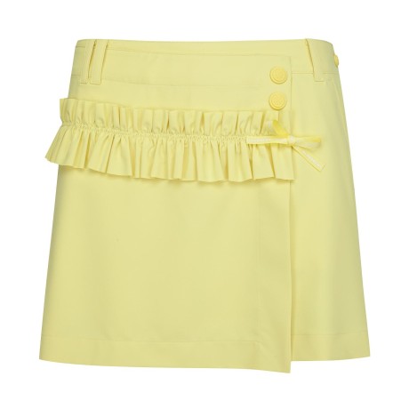 여성 프릴 라인 랩 스타일 큐롯 스커트