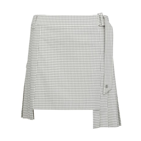 여성 언밸런스 플리츠 버클 큐롯 스커트