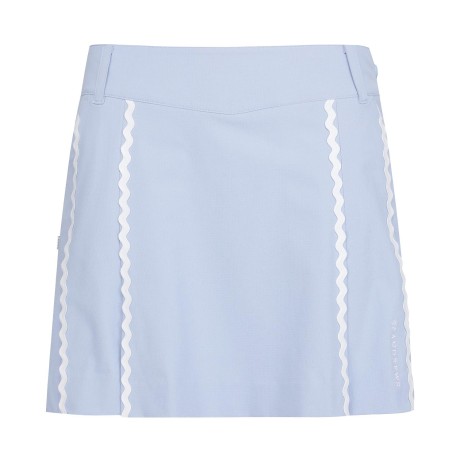 여성 라인 플리츠 큐롯 스커트 & 파우치