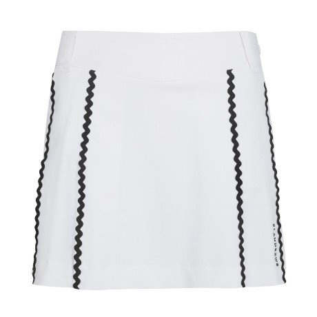 여성 라인 플리츠 큐롯 스커트 & 파우치