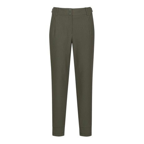 여성 사이드 패널 탭 스트라이프 팬츠