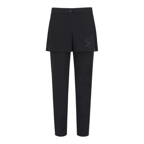 여성 별 심볼 레이어 탈착 슬림 팬츠