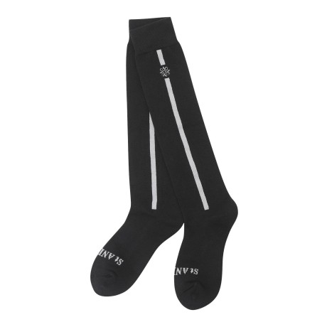 여성 별 심볼 글리터 라인 로고 니삭스