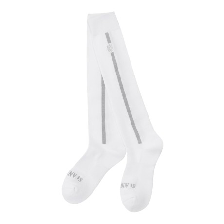 여성 별 심볼 글리터 라인 로고 니삭스