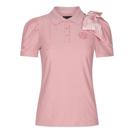 여성 트윌리 별 심볼 퍼프 반팔 티셔츠