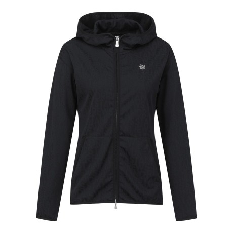 여성 로고 패턴 집업 후드 티셔츠