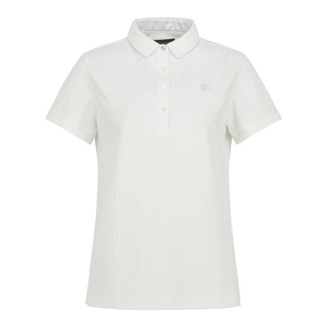 여성 글리터 라인 조직감 반팔 티셔츠