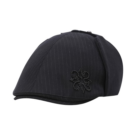 여성 스트라이프 이어워머 헌팅캡