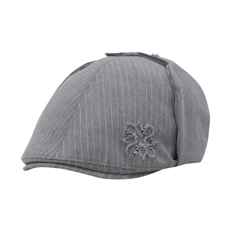 여성 스트라이프 이어워머 헌팅캡