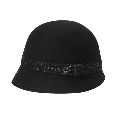 여성 시퀸 트위드 테이프 크로쉐