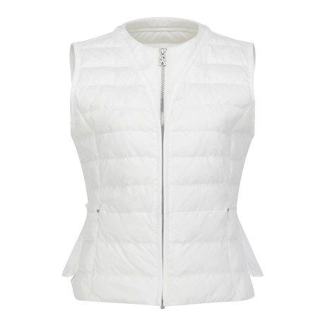 여성 레이어드 프릴 집업 베스트