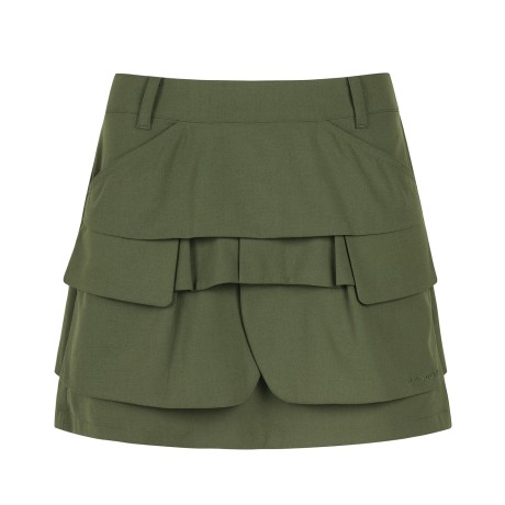 [ONLY BUCKET] 여성 프릴 티어드 큐롯 스커트