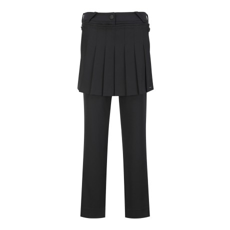 여성 플리츠 레이어 팬츠