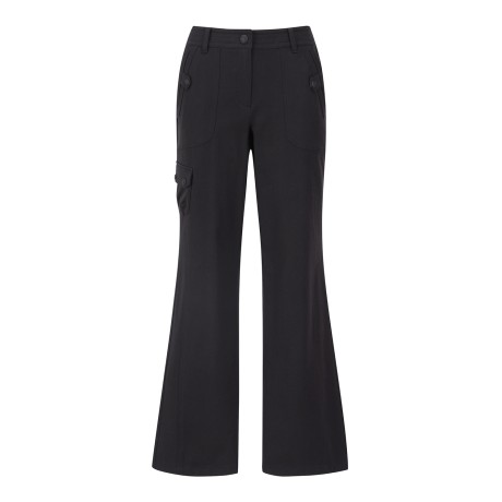 여성 별 심볼 미니 포켓 부츠컷 팬츠