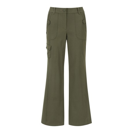 여성 별 심볼 미니 포켓 부츠컷 팬츠