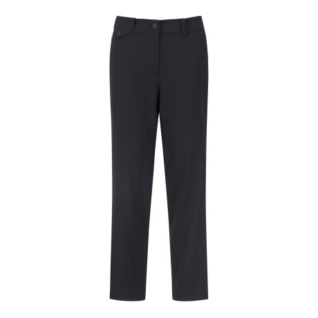 여성 사이드 탭 베이직 스트레이트 팬츠