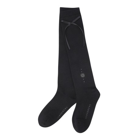 여성 별 심볼 리본 스트랩 니삭스