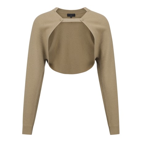 여성 스트랩 볼레로 니트 가디건