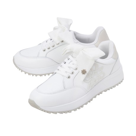 여성 부착 리본 스트랩 골프화