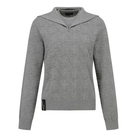 여성 별 심볼 패턴 와이드 칼라 니트