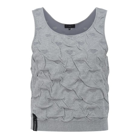 여성 하트 링클 니트 베스트