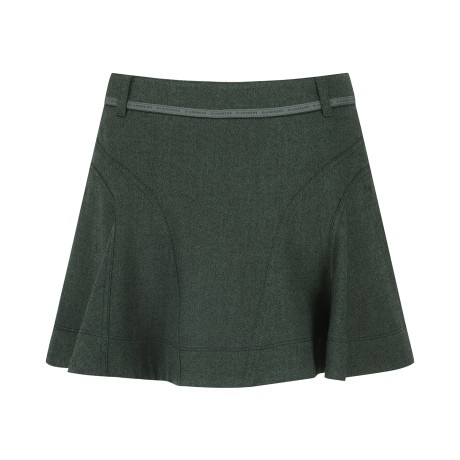 여성 별 심볼 절개 라인 플레어 큐롯 스커트