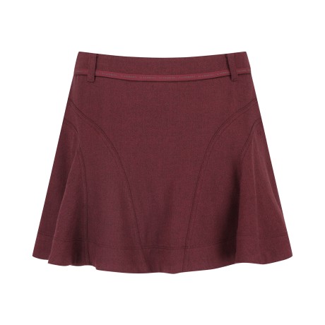 여성 별 심볼 절개 라인 플레어 큐롯 스커트