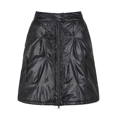 여성 백 밴딩 지퍼 패딩 스커트